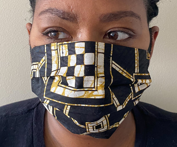 Black & Gold Face Mask