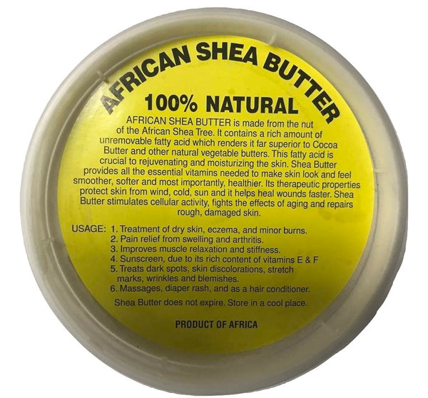 African Shea Butter - Yellow -   8 oz
