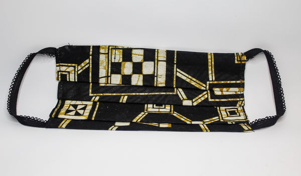 Black & Gold Face Mask