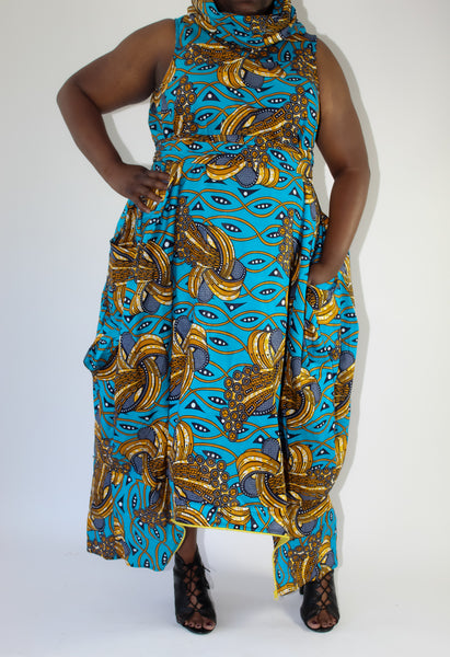 Blue Golden Jumpsuit