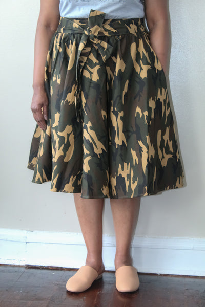 Brown Camo Skirt