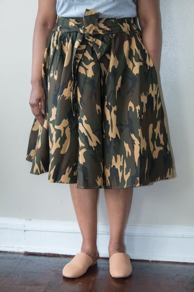 Brown Camo Skirt