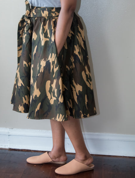 Brown Camo Skirt
