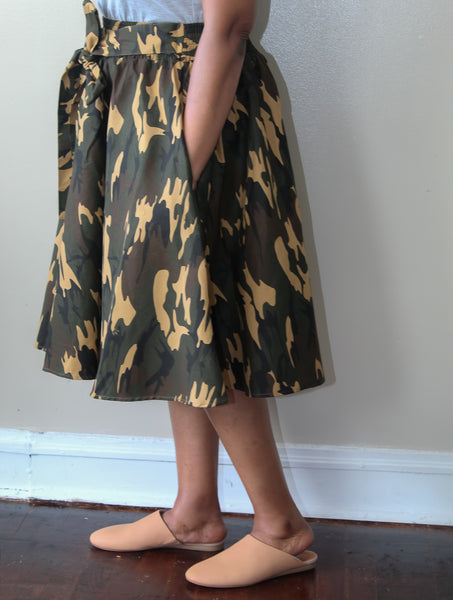 Brown Camo Skirt