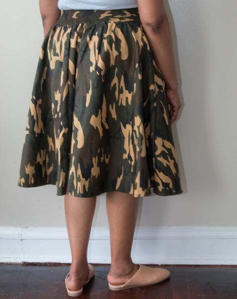 Brown Camo Skirt