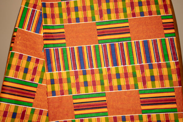 Custom Ankara Print Face Masks - Orange/Yellow