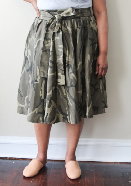 Green Camo Skirt