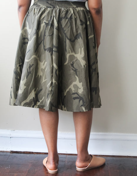 Green Camo Skirt