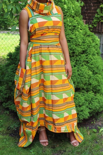 Kente Print Jumpsuit