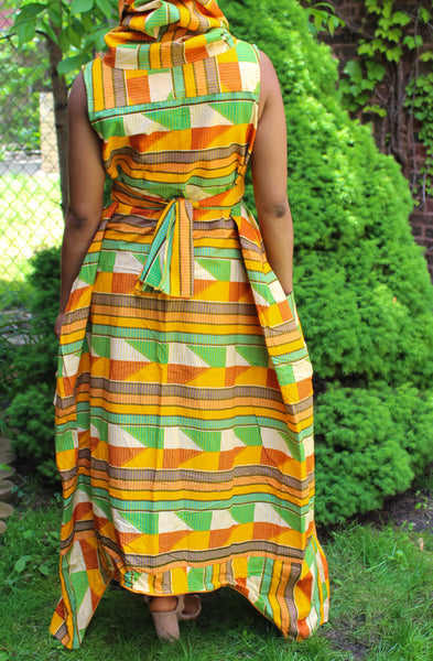 Kente Print Jumpsuit