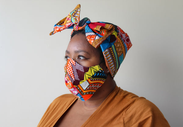 Dashiki Print Face Mask