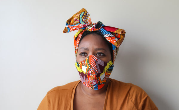 Dashiki Print Face Mask
