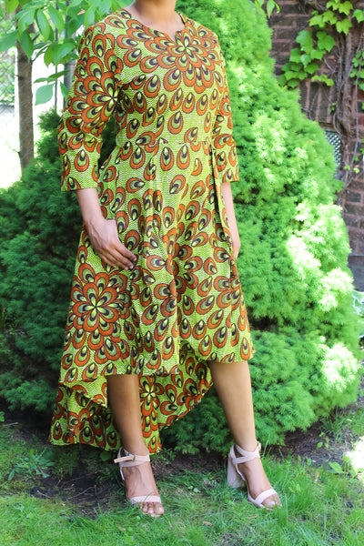 High-Low Peacock Dress