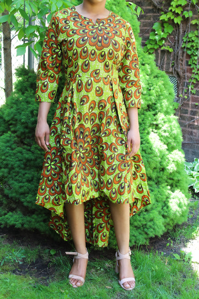 High-Low Peacock Dress