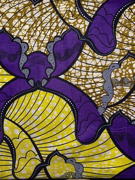 Purple & Yellow Fabric