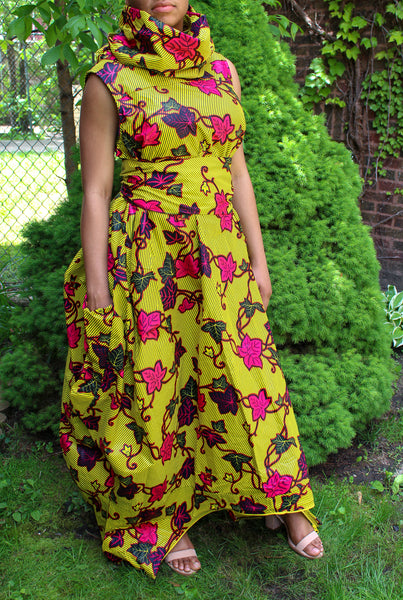 Vine African Print Jumpsuit
