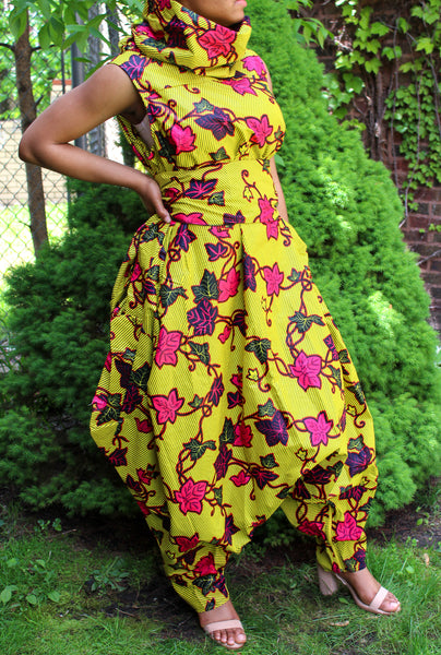 Vine African Print Jumpsuit