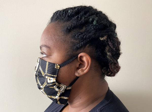 Black & Gold Face Mask