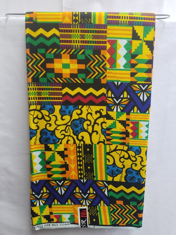 Kente African Print Fabric (#KP001)