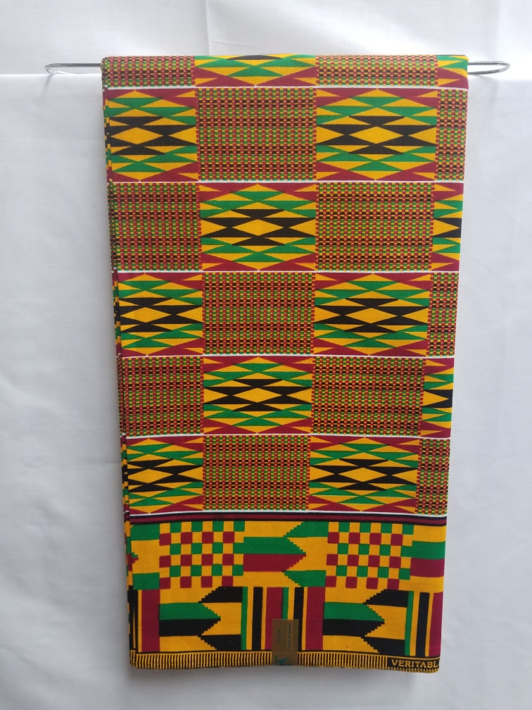 Kente African Print Fabric (#KP004)