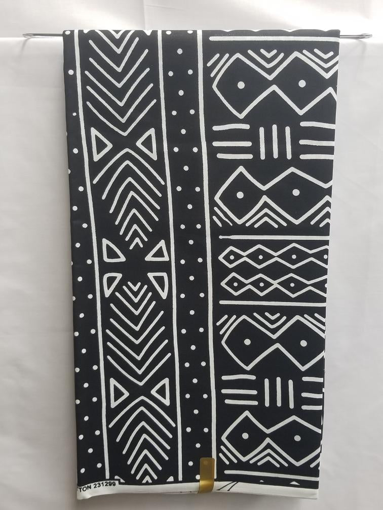 Mud Cloth African Print Fabric (#MP001)