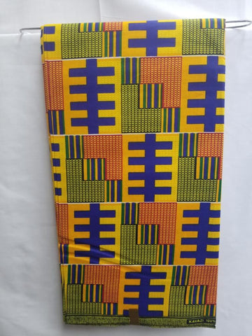 Kente African Print Fabric (#KP007)