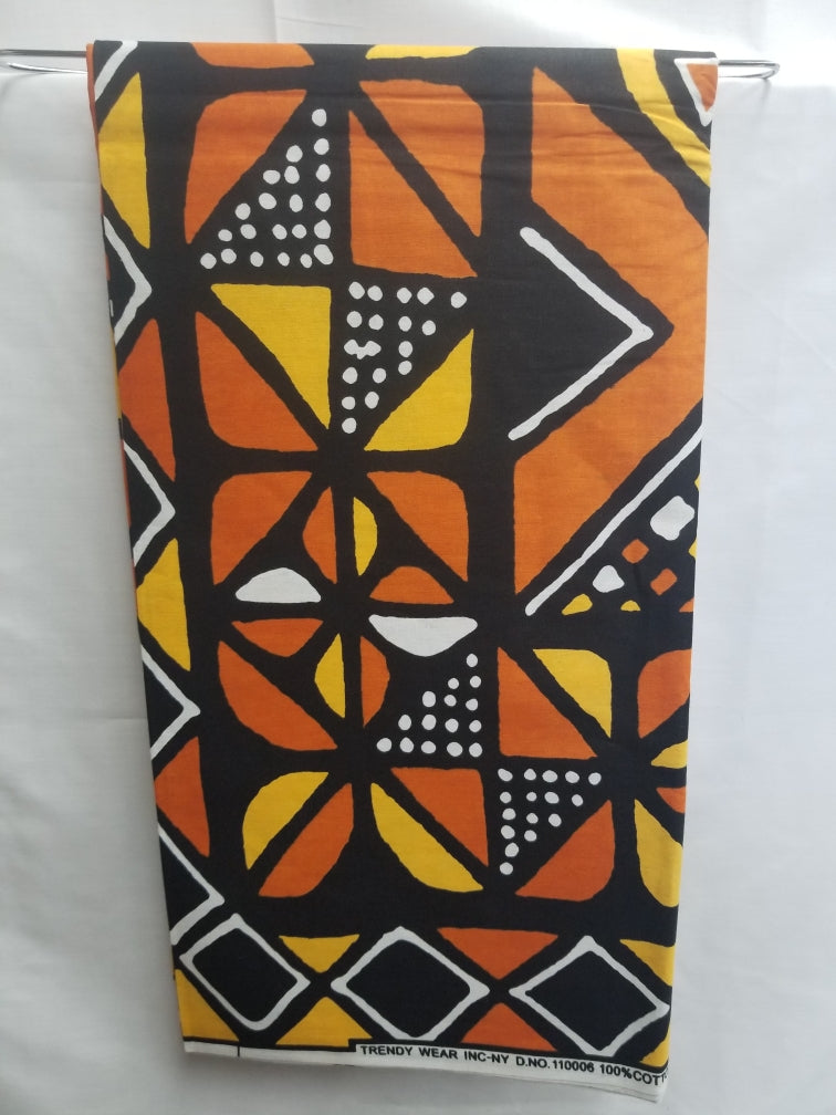 Mud Cloth African Print Fabric (#MP004)