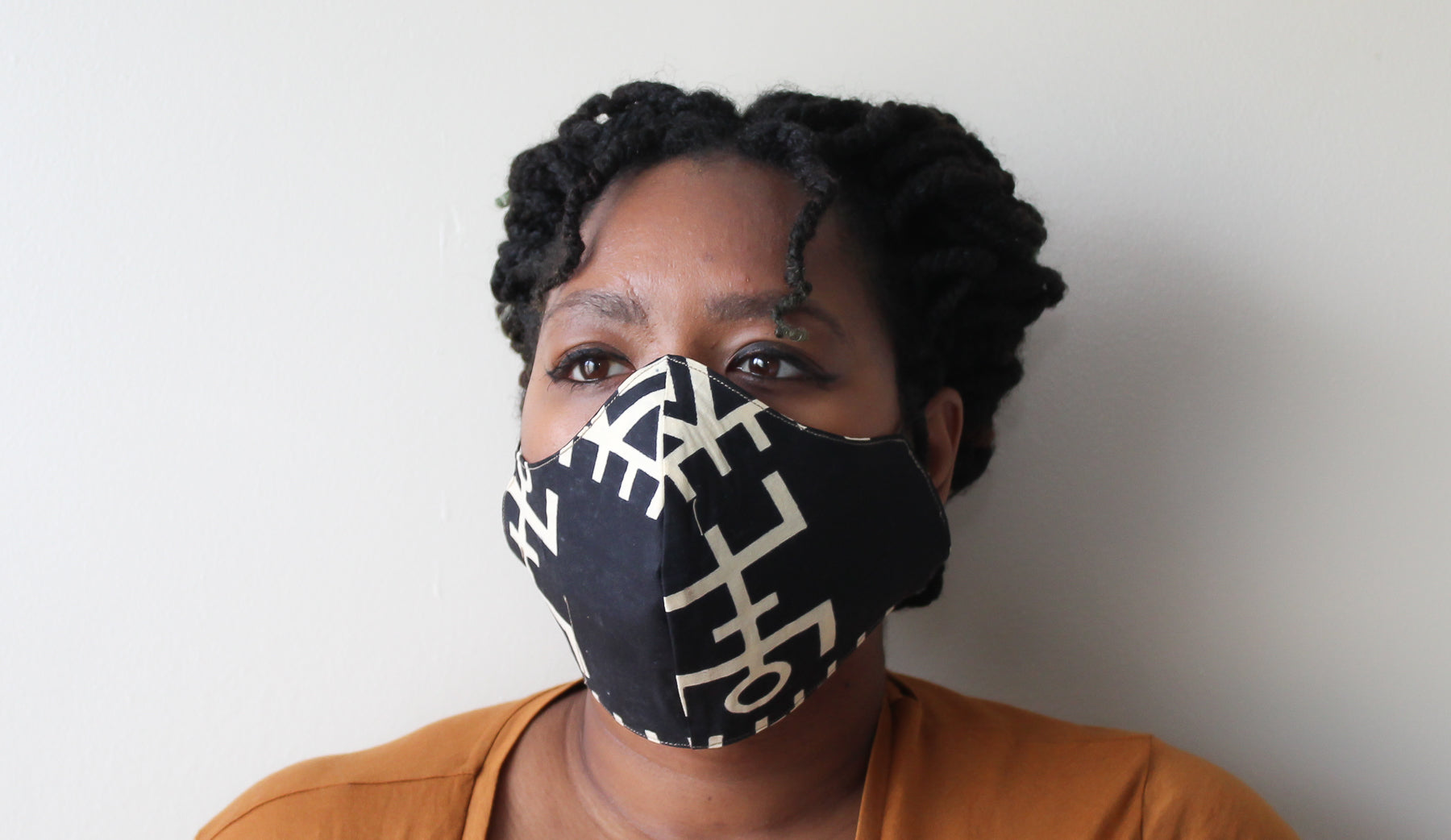 Black Abstract Mask