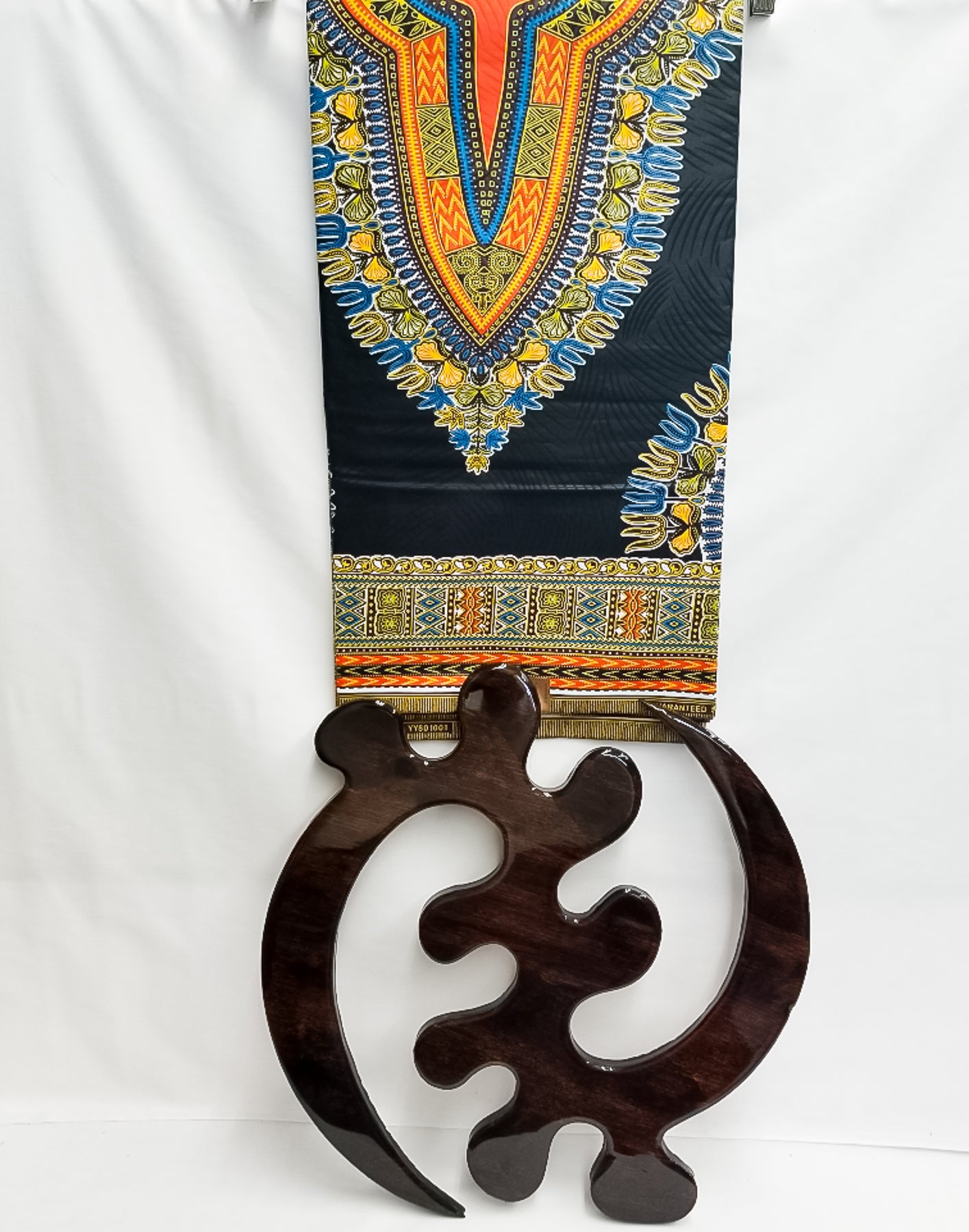 Black Dashiki Print Fabric