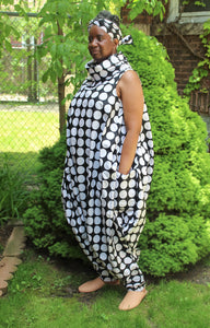White Dot Jumpsuit