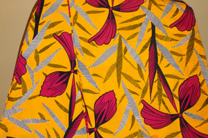 Marigold & Fuchsia Floral Fabric