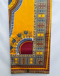 Golden Dashiki Print Fabric