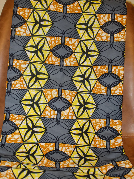 Custom Ankara Print Face Masks - Orange/Yellow