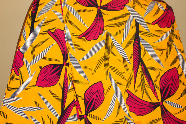 Custom Ankara Print Face Masks - Orange/Yellow