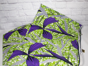 Purple & Green Fabric
