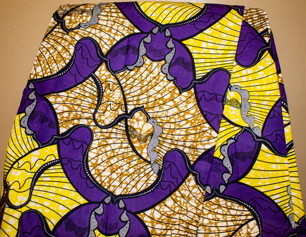 Purple & Yellow Fabric