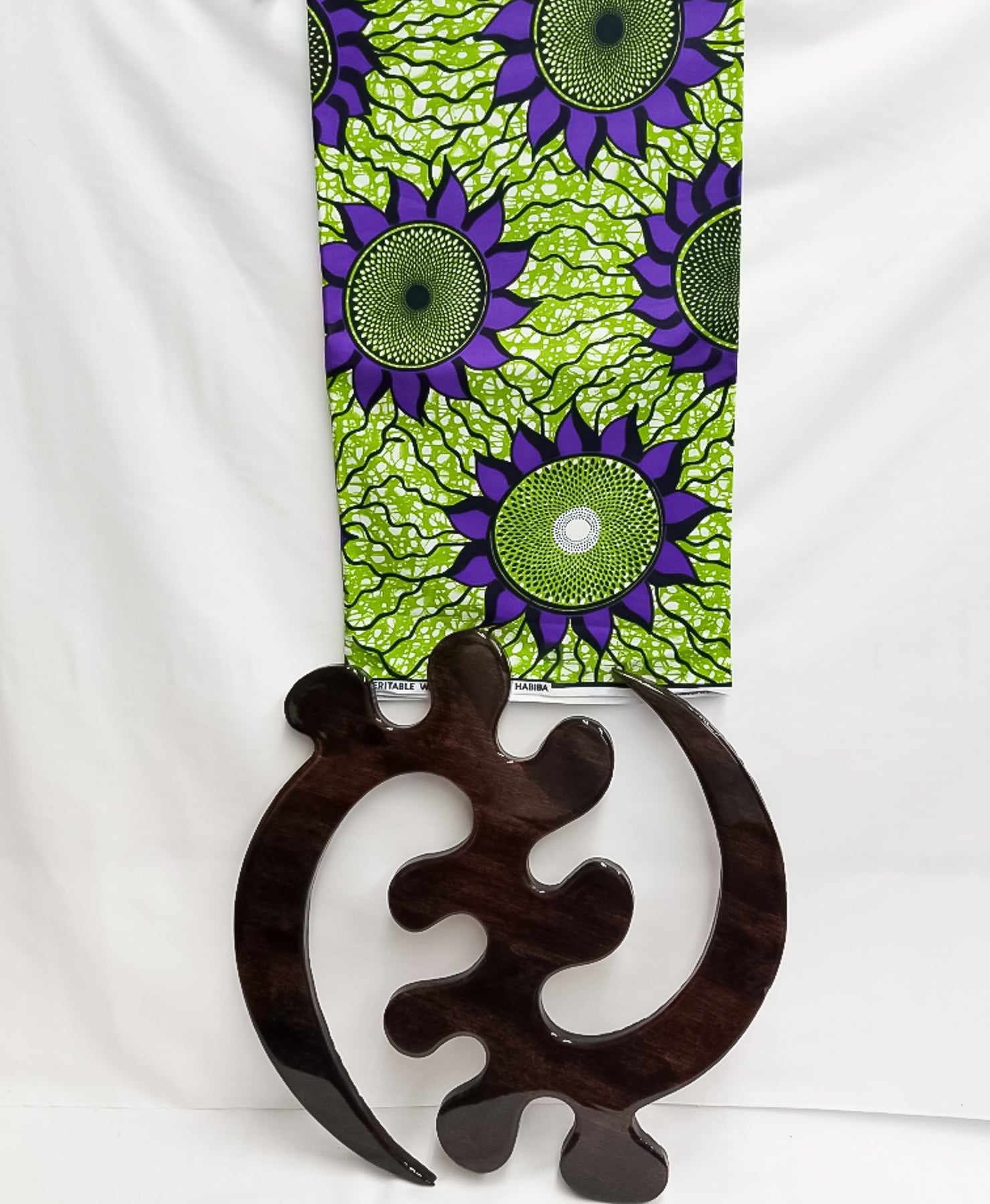 Green, White, & Purple Fabric