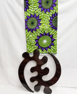Green, White, & Purple Fabric